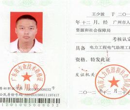 王小波资质证书