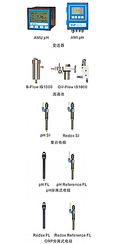 在线pH/ORP分析仪 （AMU pH/Redox - 盘装式) （ AMI pH/Redox - 壁挂式)